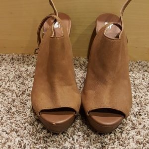 BP brown platform wedges